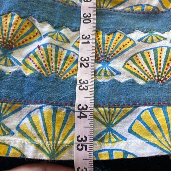 Mata Traders Yaga Crescent obi dress summer blue/yellow Sz S - Picture 13 of 13